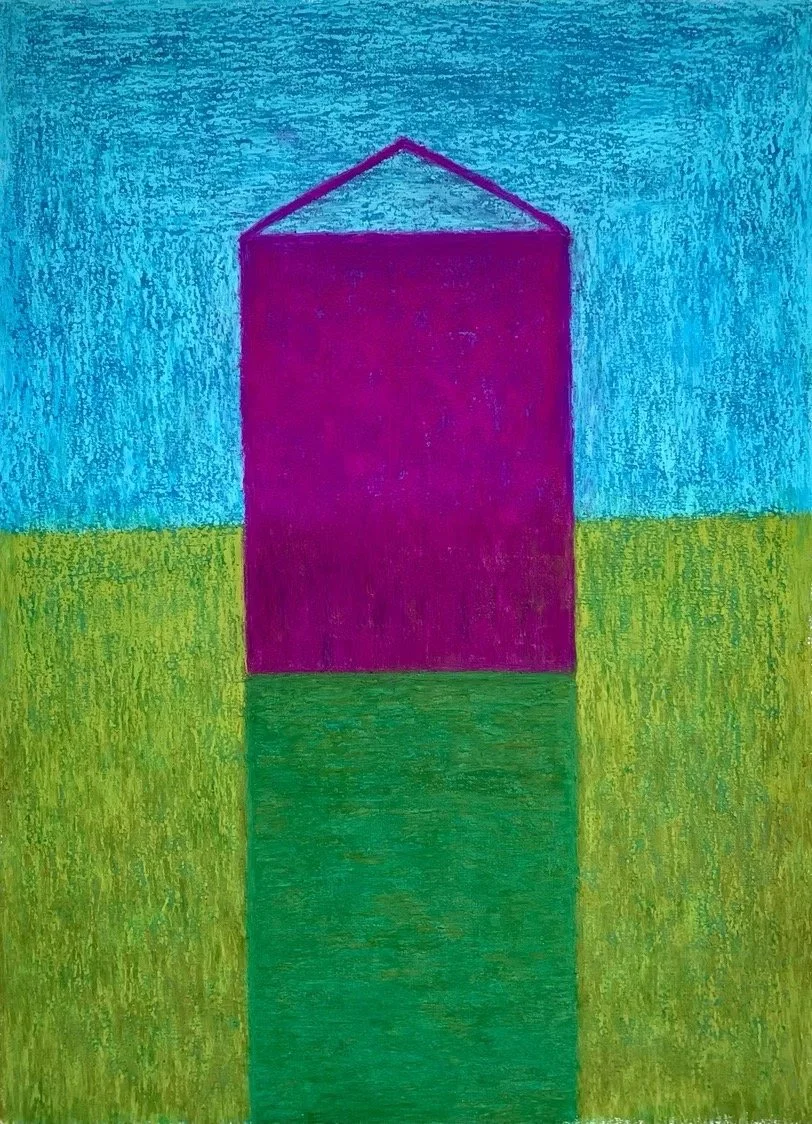 A HOUSE WHERE NOBODY LIVES, 2024
akryyli ja öljypastelli kankaalle, 44,5x60 cm