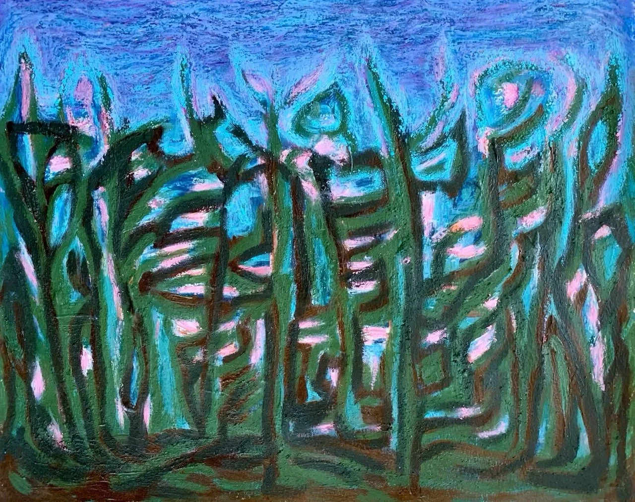 BACCHANALIA, 2017/2025
sekatekniikka paperille, 38x48 cm 