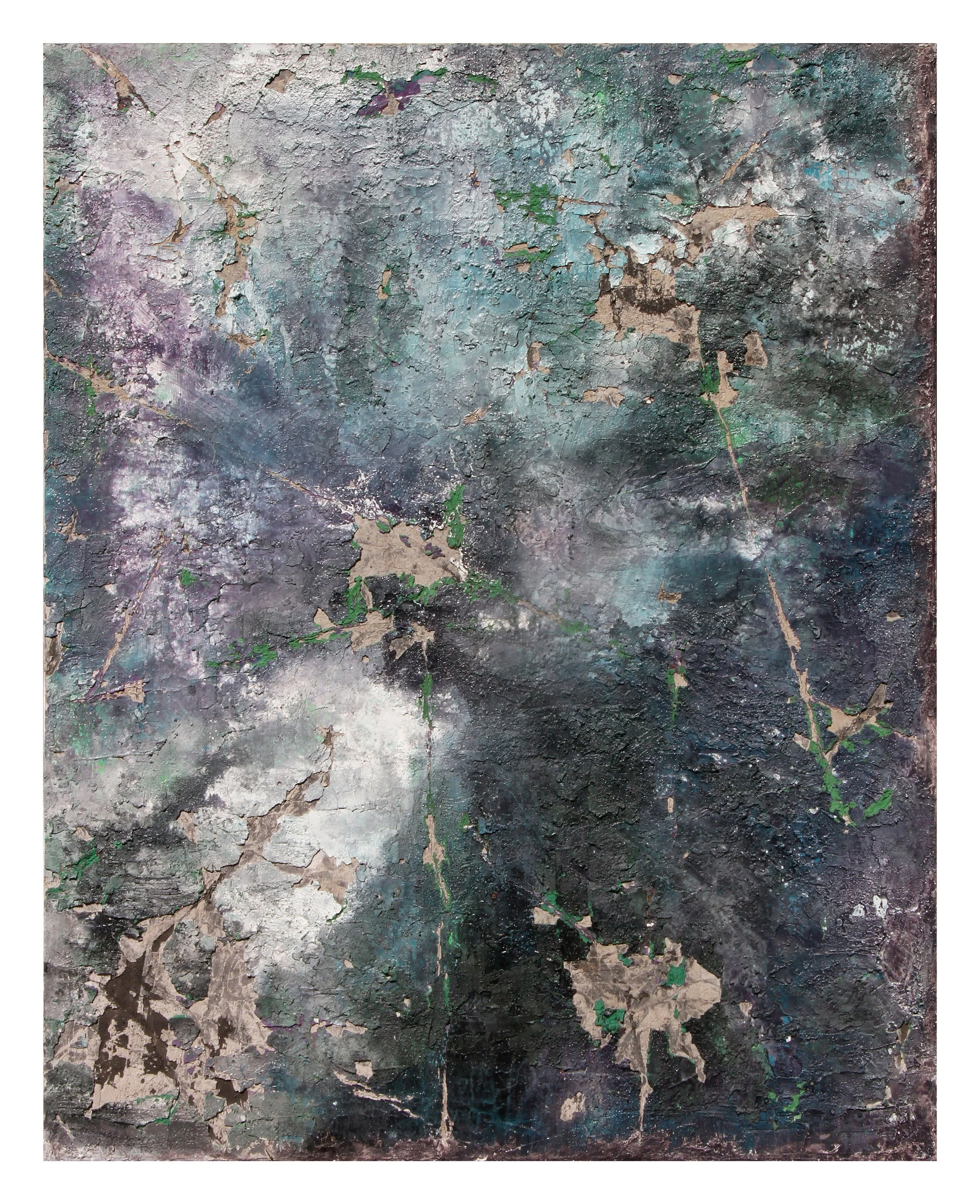 I&rsquo;m very fond of this piece from 2024. Not sure why maybe because it reminds me of a bruise...
Since I had to leave my studio and part of my flat has turned into storage, the paintings are now constantly around me. I see them every day and real