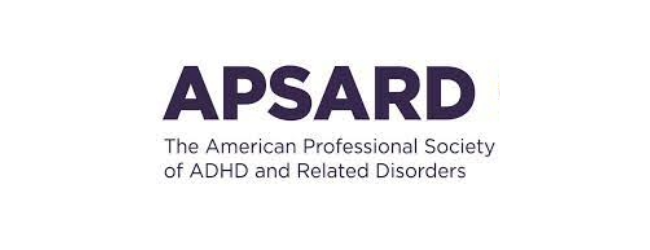 Logo of APSARD, the American Professional Society of ADHD and Related Disorders.