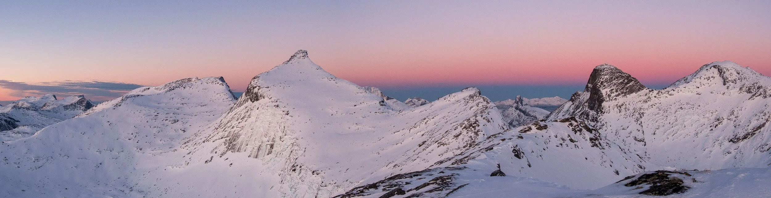 Panorama tatt fra Nordskarfjellet