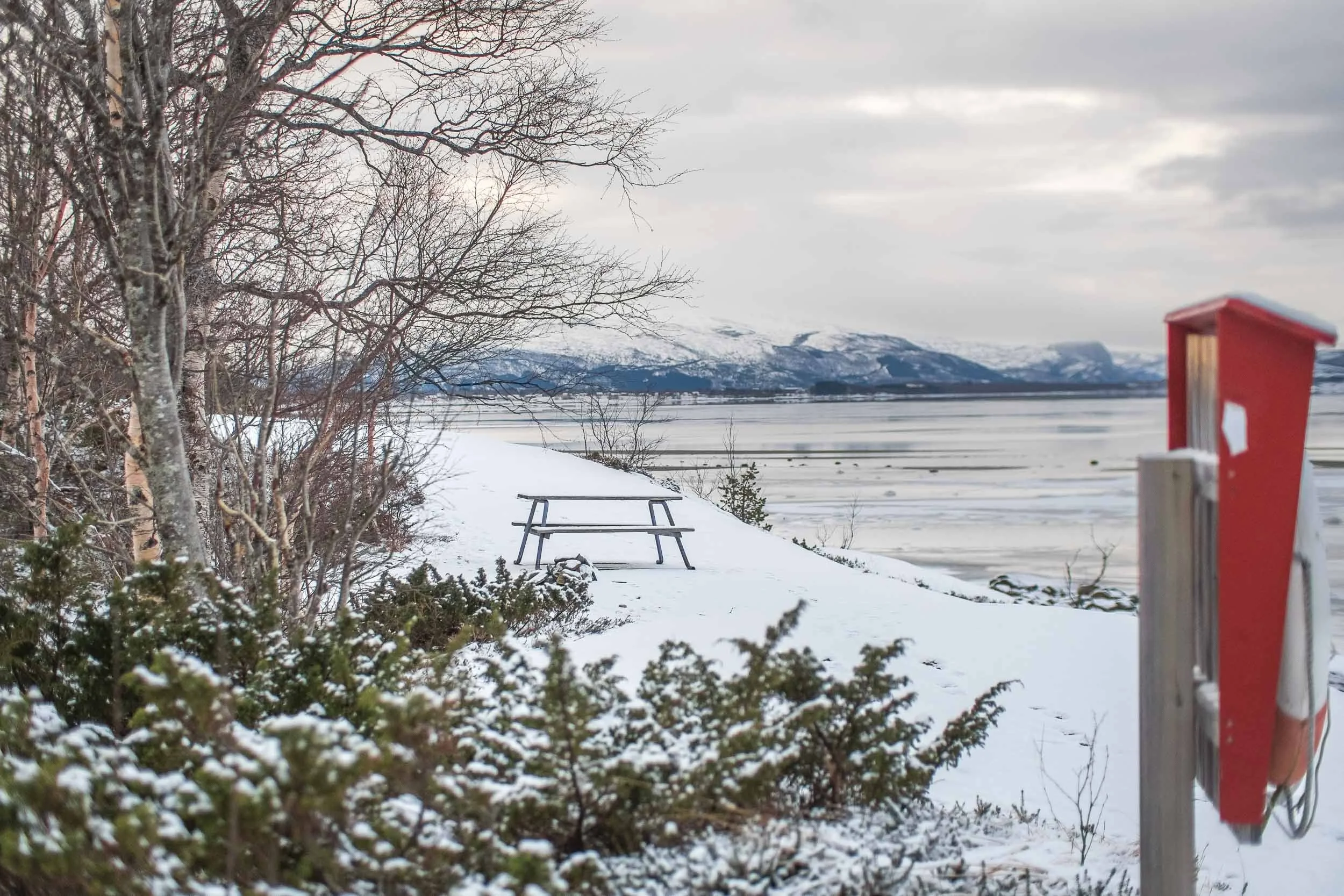 Nordvika utenfor sesongen