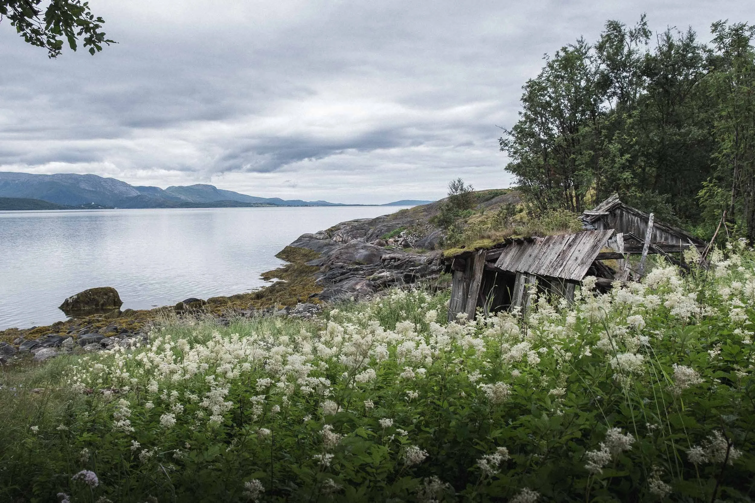 Gammelt naust på Venset