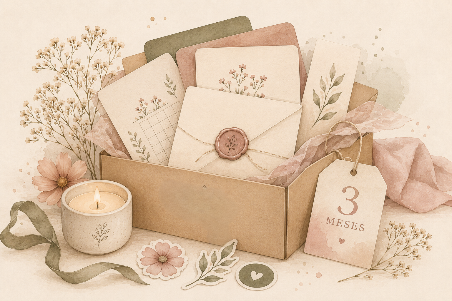 3 meses 🌸 Cartas da Presença