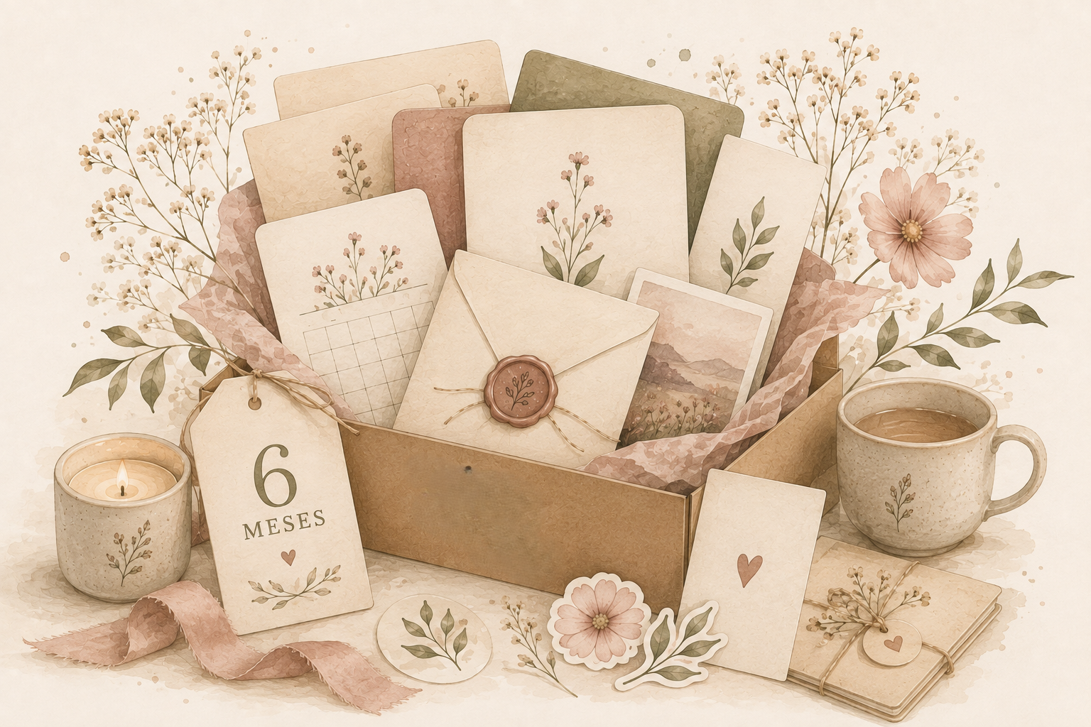 6 meses 🌸 Cartas da Presença
