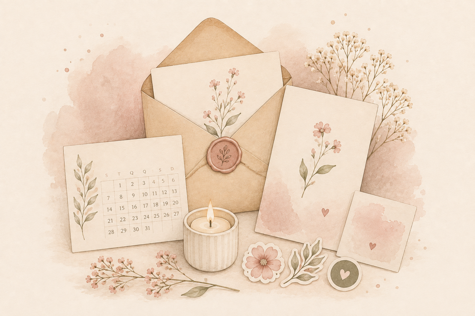 1 mês 🌸 Cartas da Presença