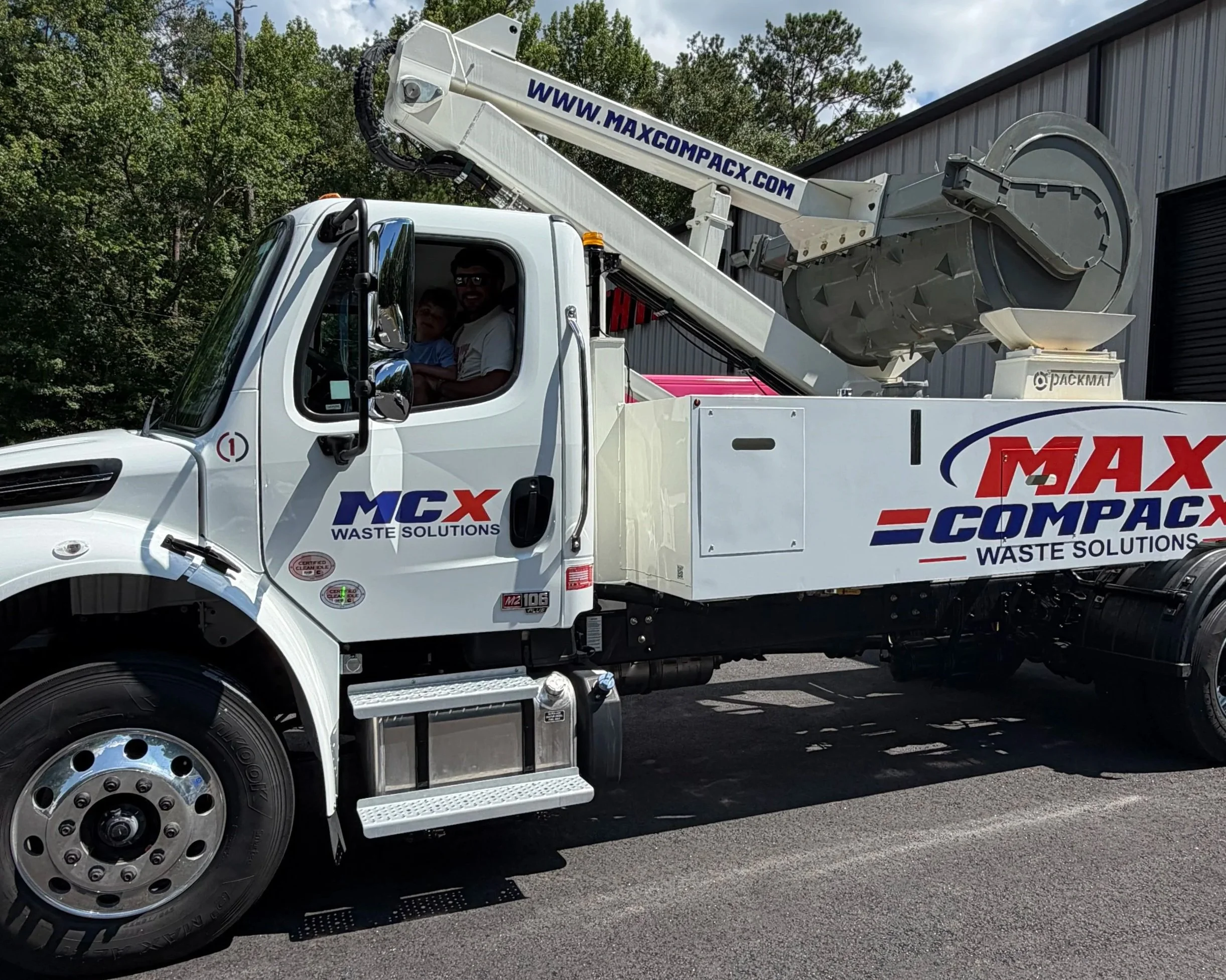 Our mobile compaction equipment that is built to come to your industrial, commercial, and construction site to compact you trash and waste.