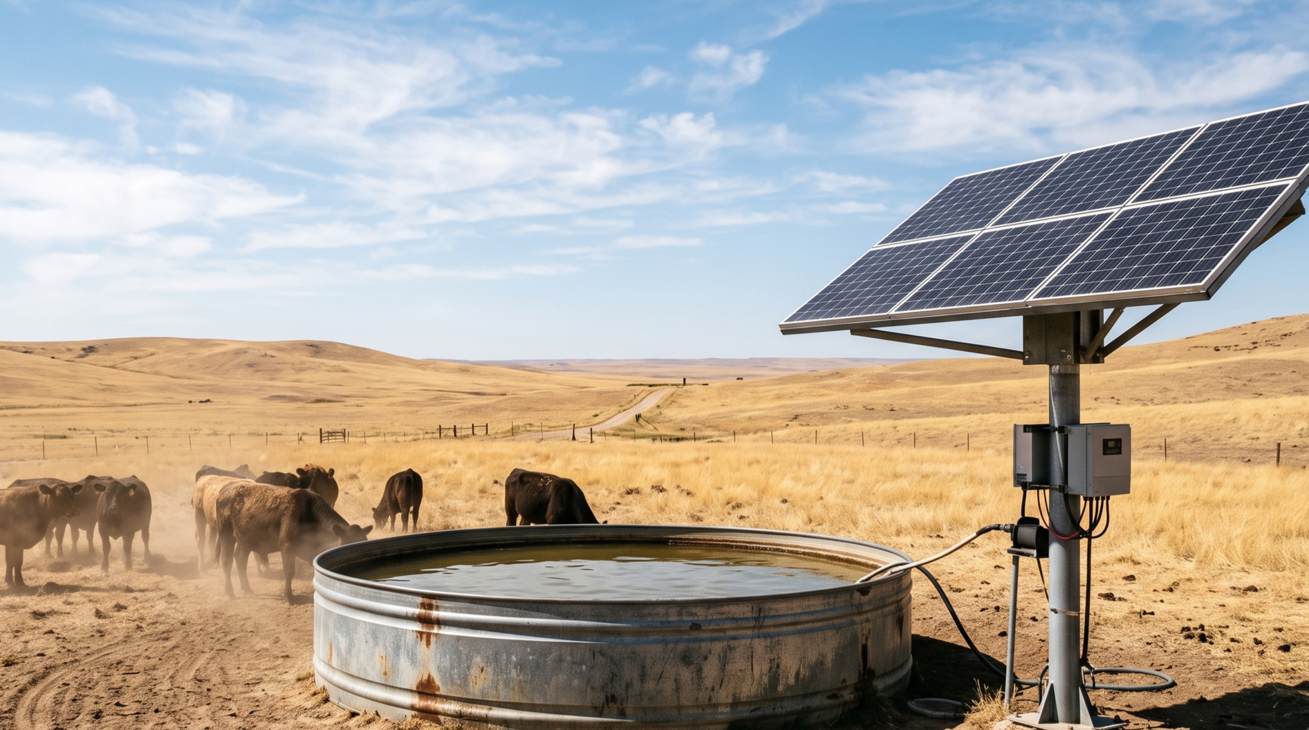 The Late Summer Dry-Up: Protecting Remote Stock Water and Solar Pumps