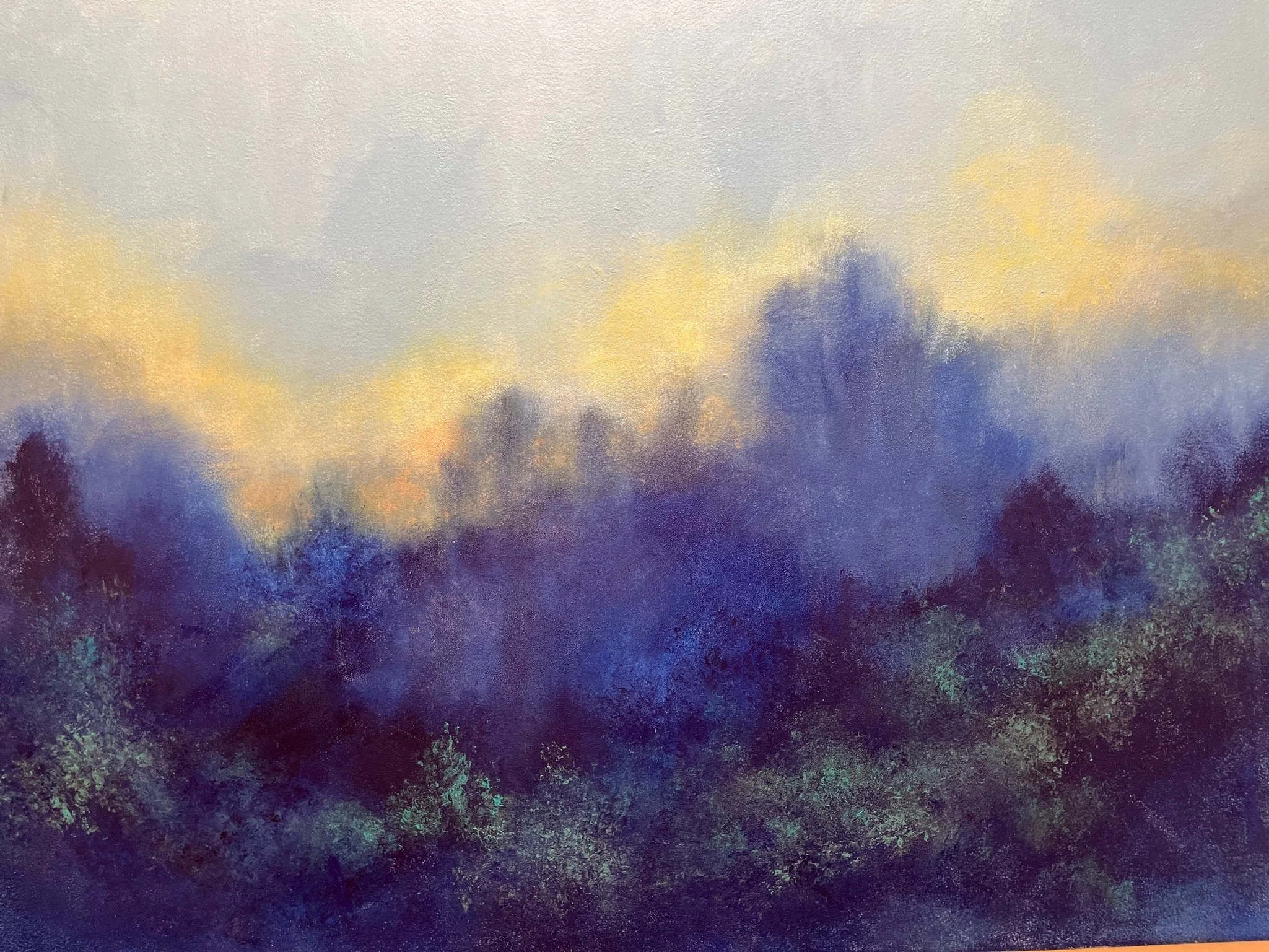 Ella’s Blue Mountain
40” x 30”
oil paint, cold wax on canvas