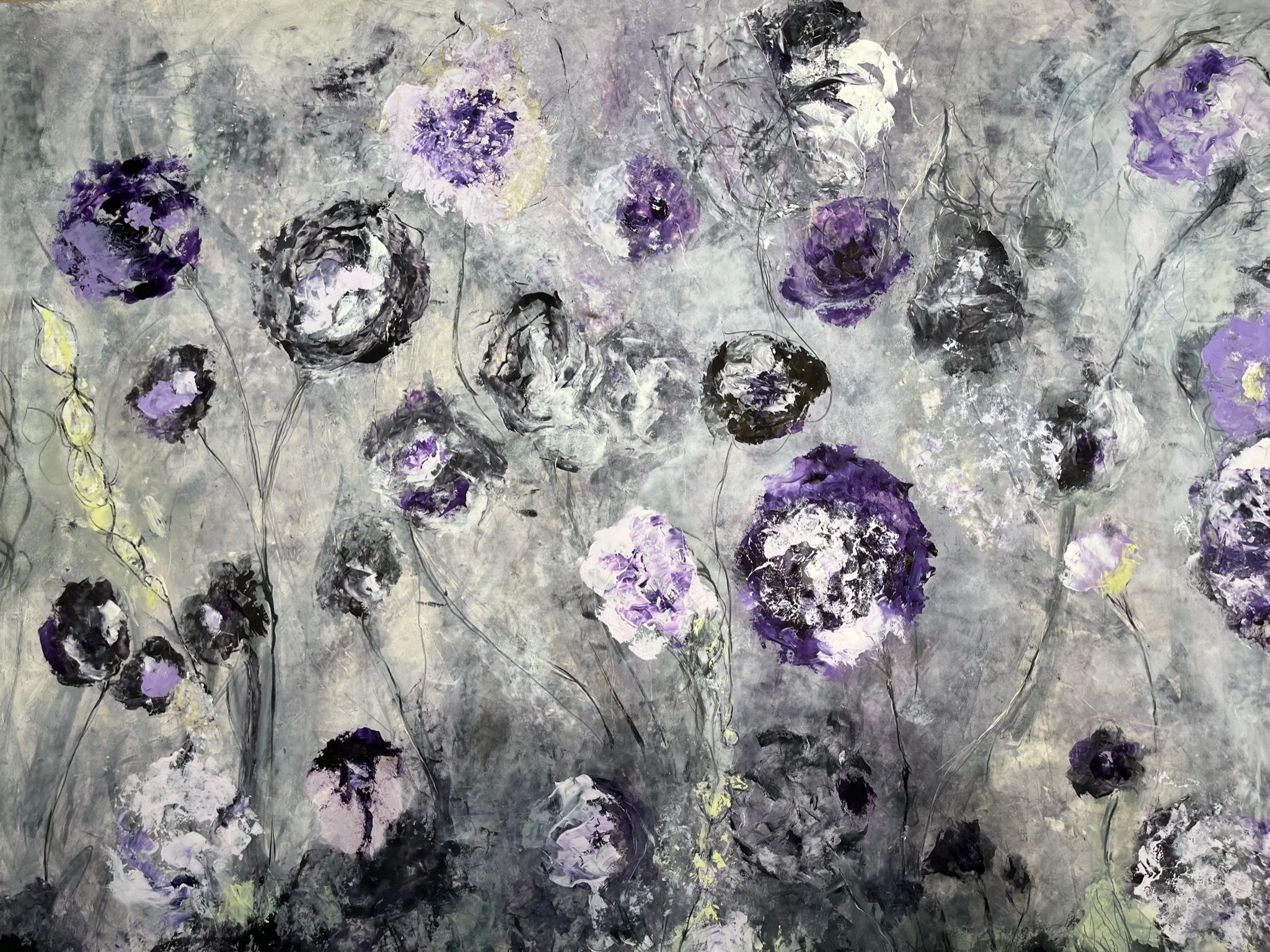 Untitled #11
48” x 28”
charcoal, oil paint, cold wax on Mitz paper