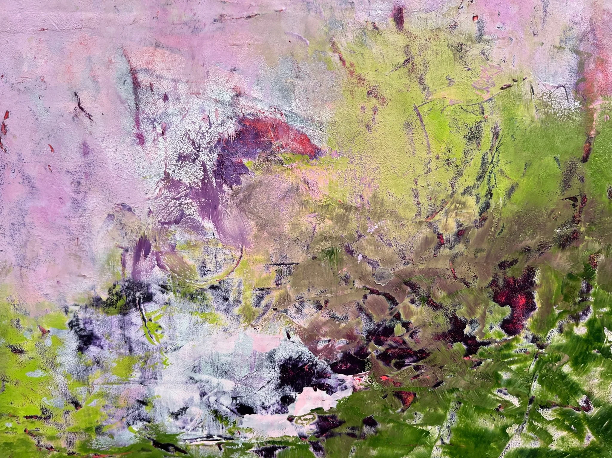 Untitled #18
10” x 8”
oil paint, cold wax on wood panel