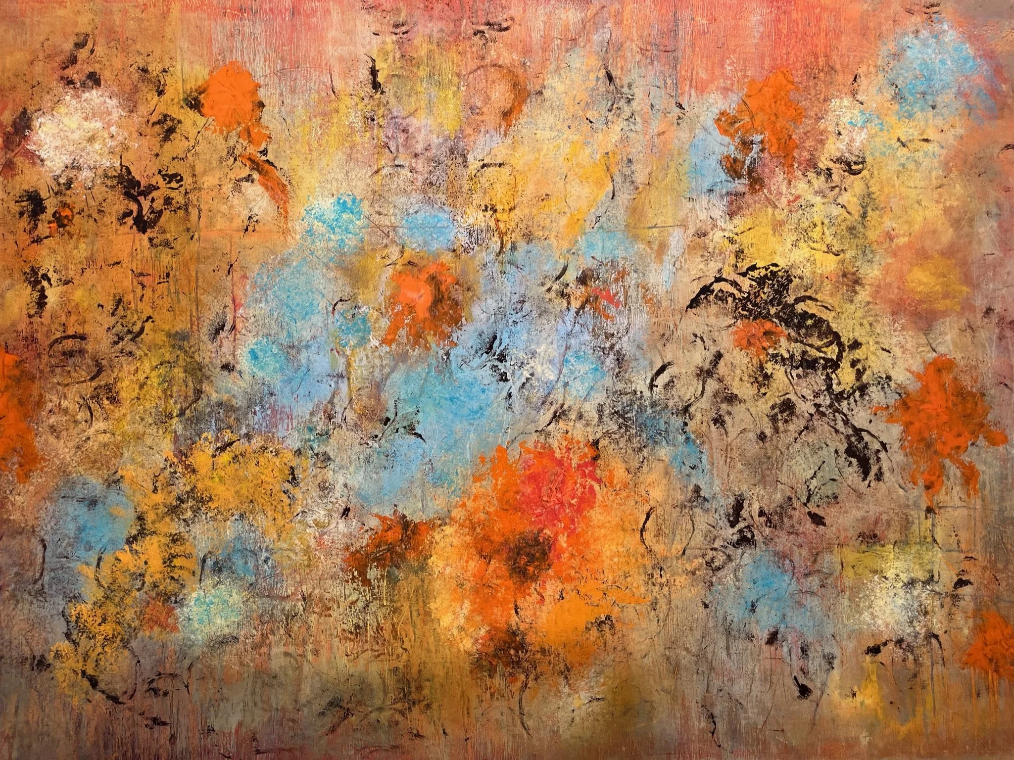 Untitled #13
36” x 28”
oil paint, cold wax on canvas