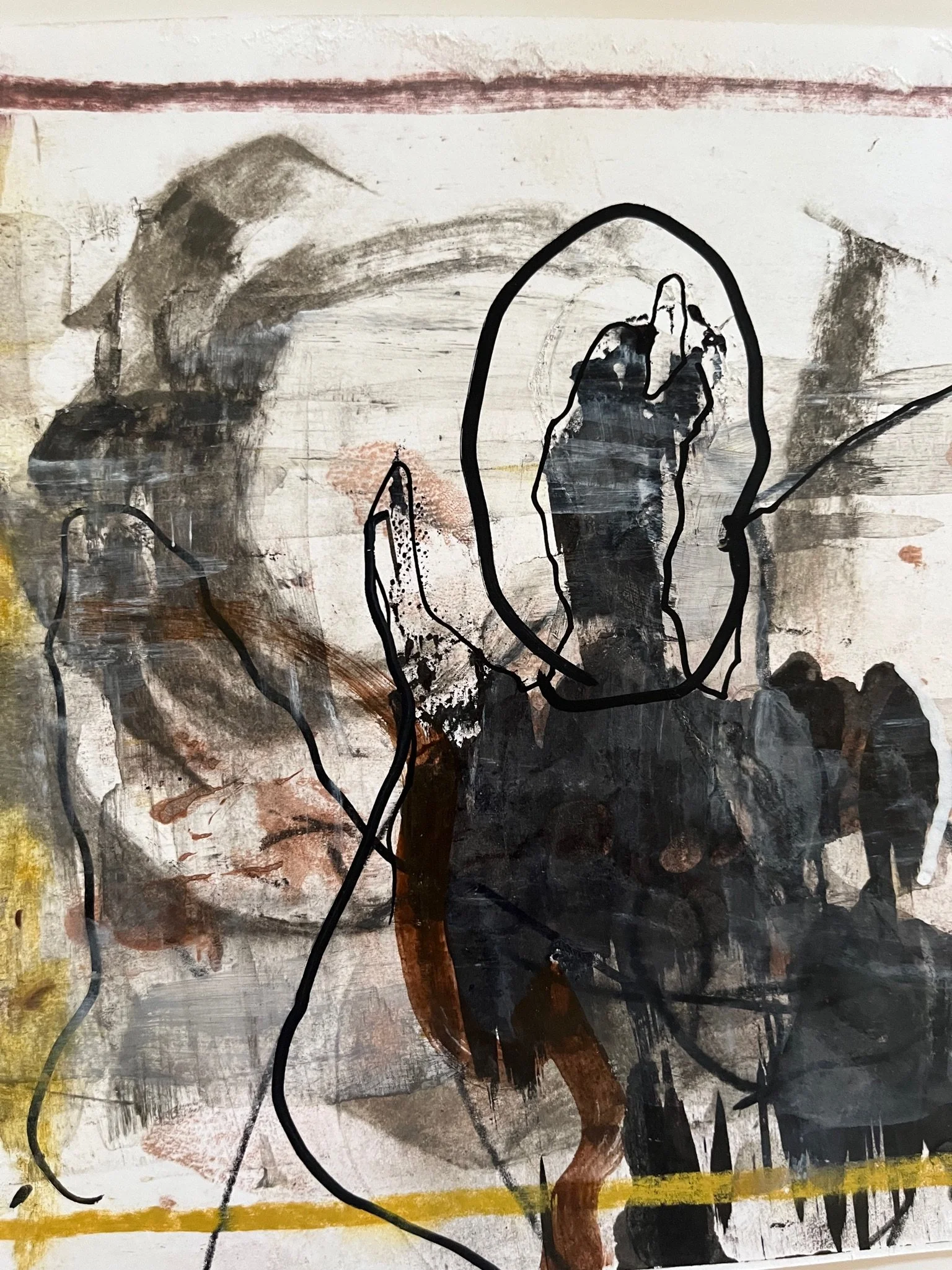 Untitled #7
8” x 8”
charcoal, markers, acrylic paint, watercolor paper