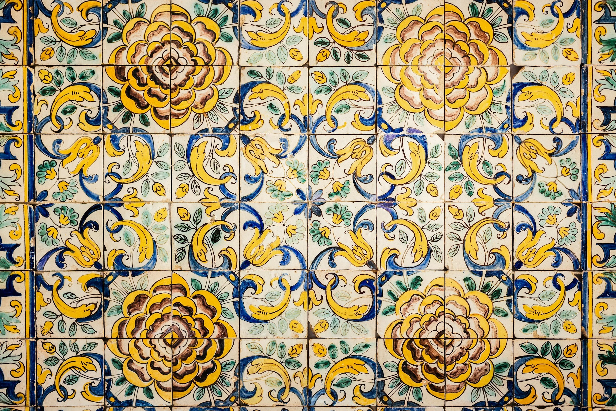 A Mosaic tile wall