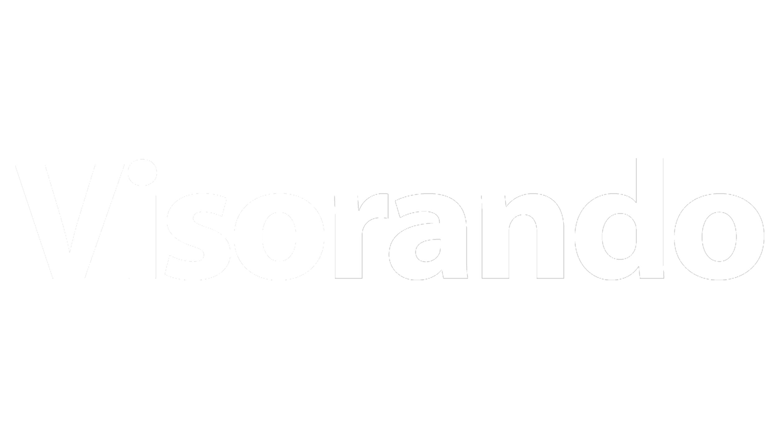 Logo du site Visorando en blanc sur fond noir