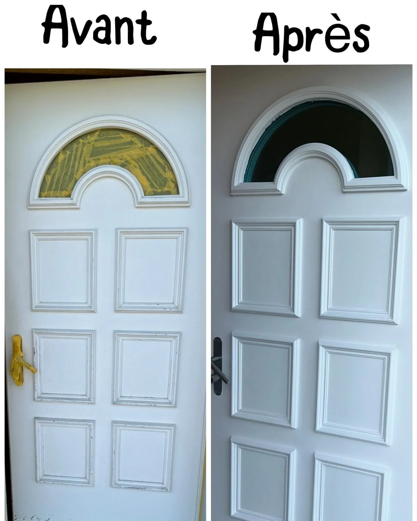 Remise &agrave; neuf d&rsquo;une jolie porte d&rsquo;entr&eacute;e