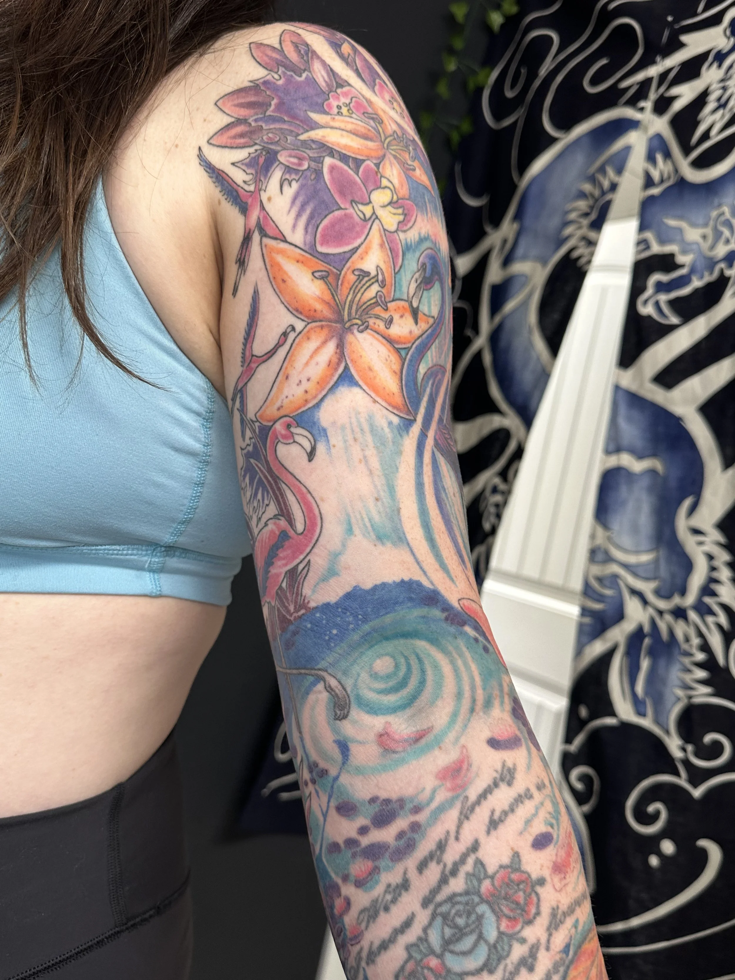 inside flamingo sleeve