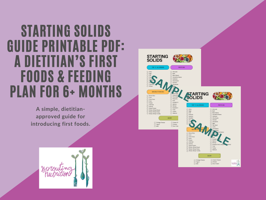 Starting Solids Check List