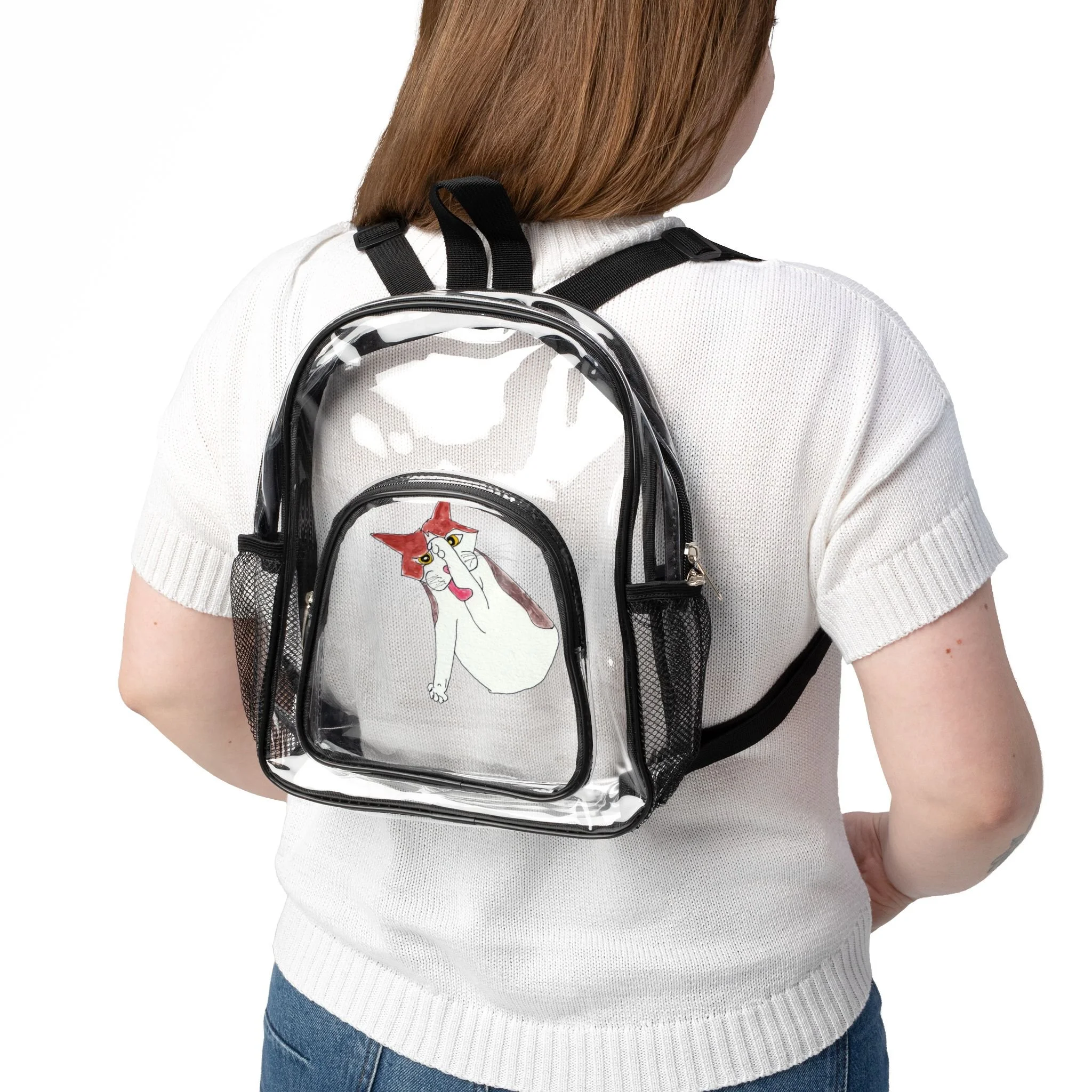 CAT DREAMS CLEAR STADIUM BACKPACK