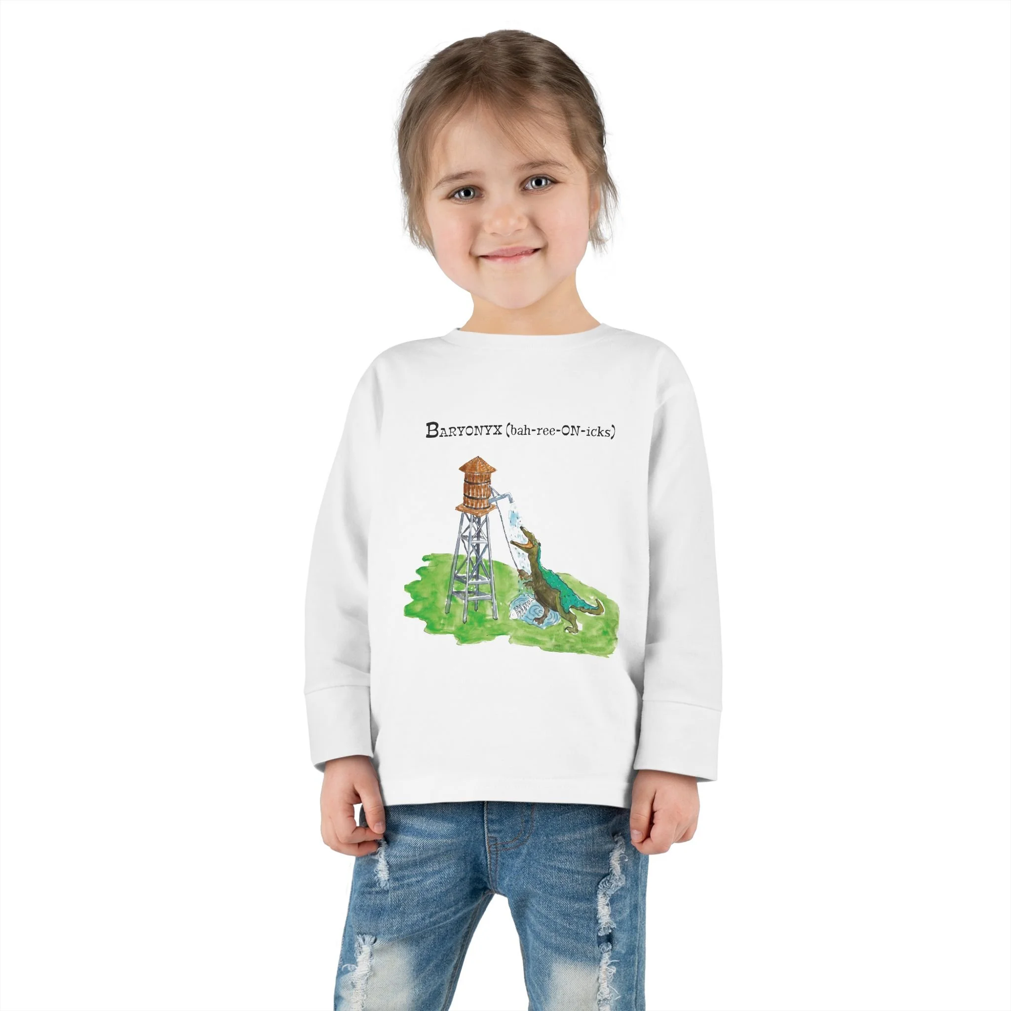 JURASSIC LIMERICKS LONG SLEEVE TODDLER TEE