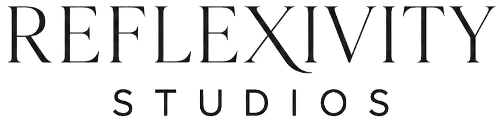 The image features the logo for 'Reflexivity Studios' with the text 'Reflexivity' in large, stylized letters and 'STUDIOS' underneath in smaller, simpler font.