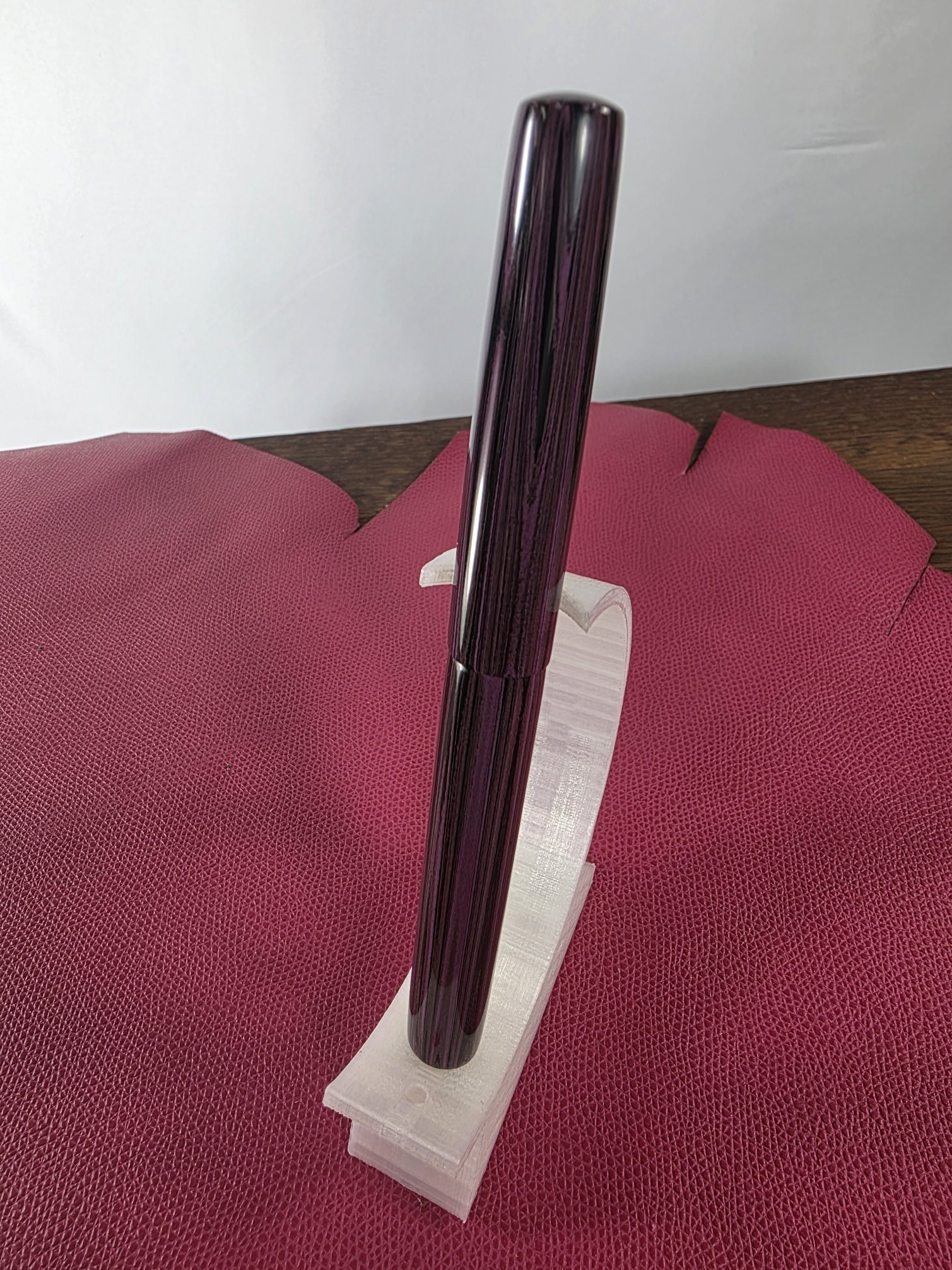 Custom Red Ebonite Pen