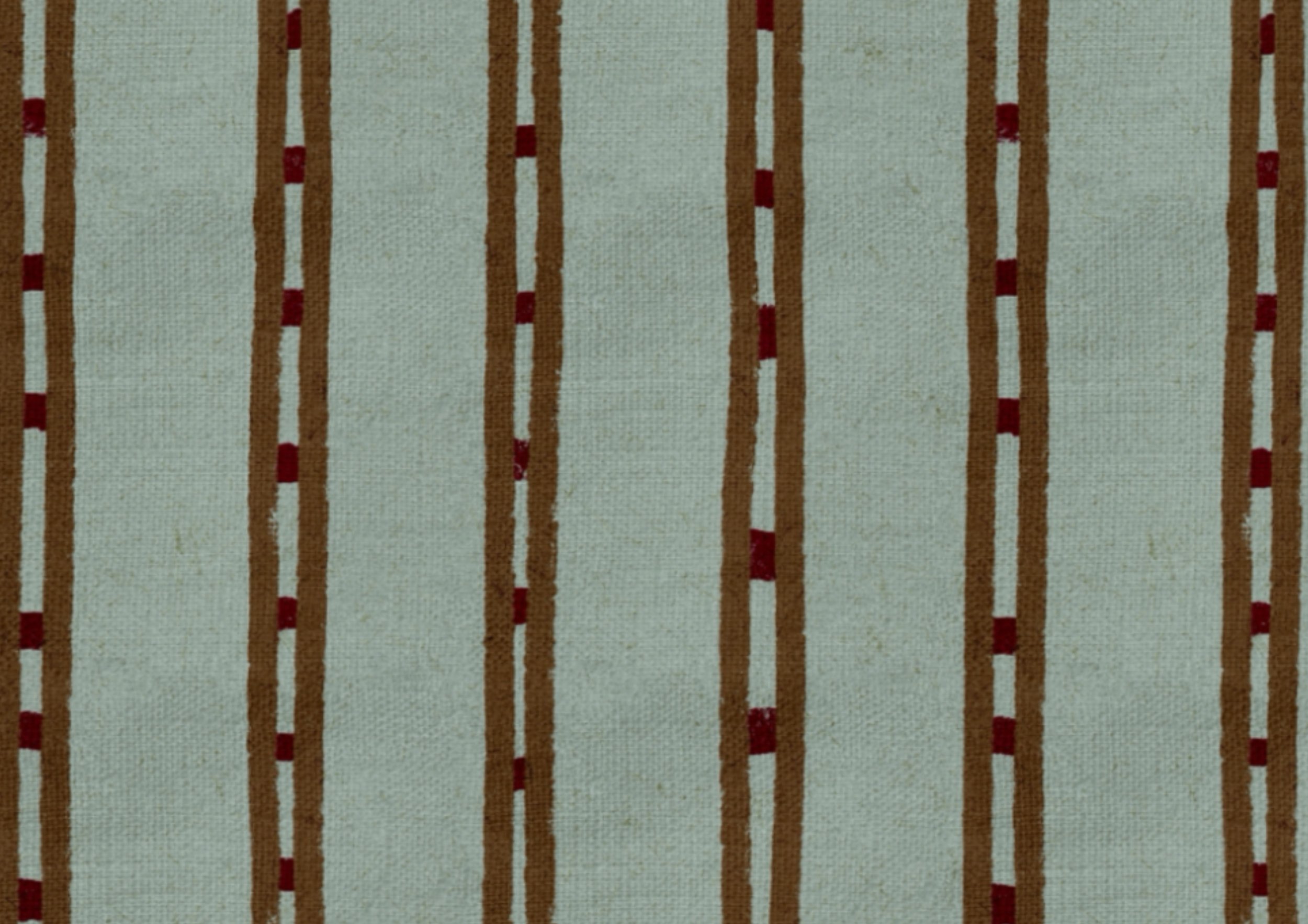 Rustic hand-drawn stripe
Rustic hand-drawn stripe surface pattern by Nordic Duck artist Ieva Rudzite, featuring irregular brown, burgundy and cream stripes on dusty blue with vintage block print style and linen texture.