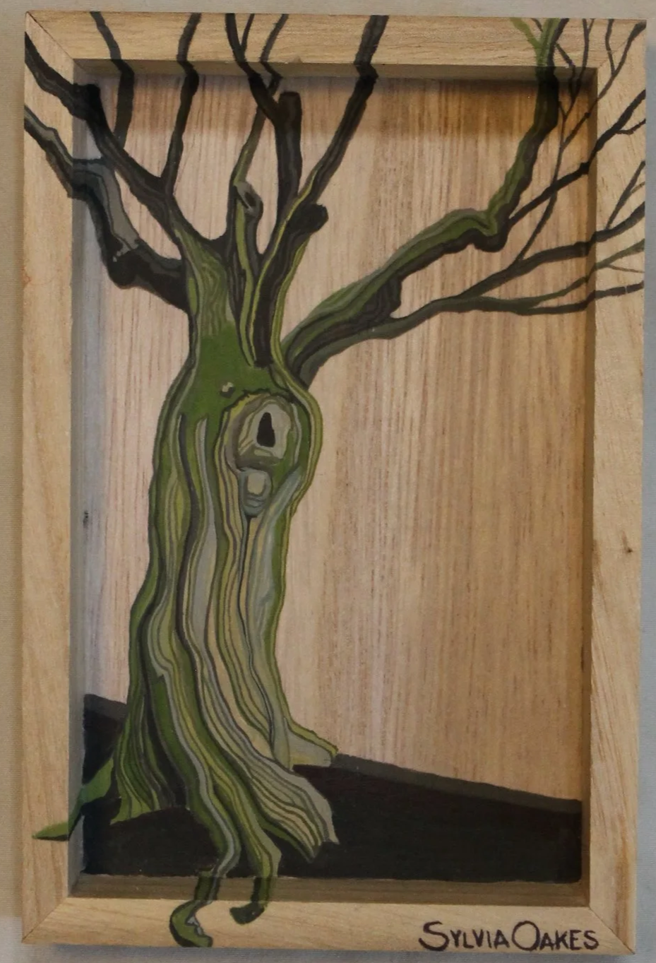 Turning Maple
6 x 4 in. 
Wax Sealed Gouache on Wood
