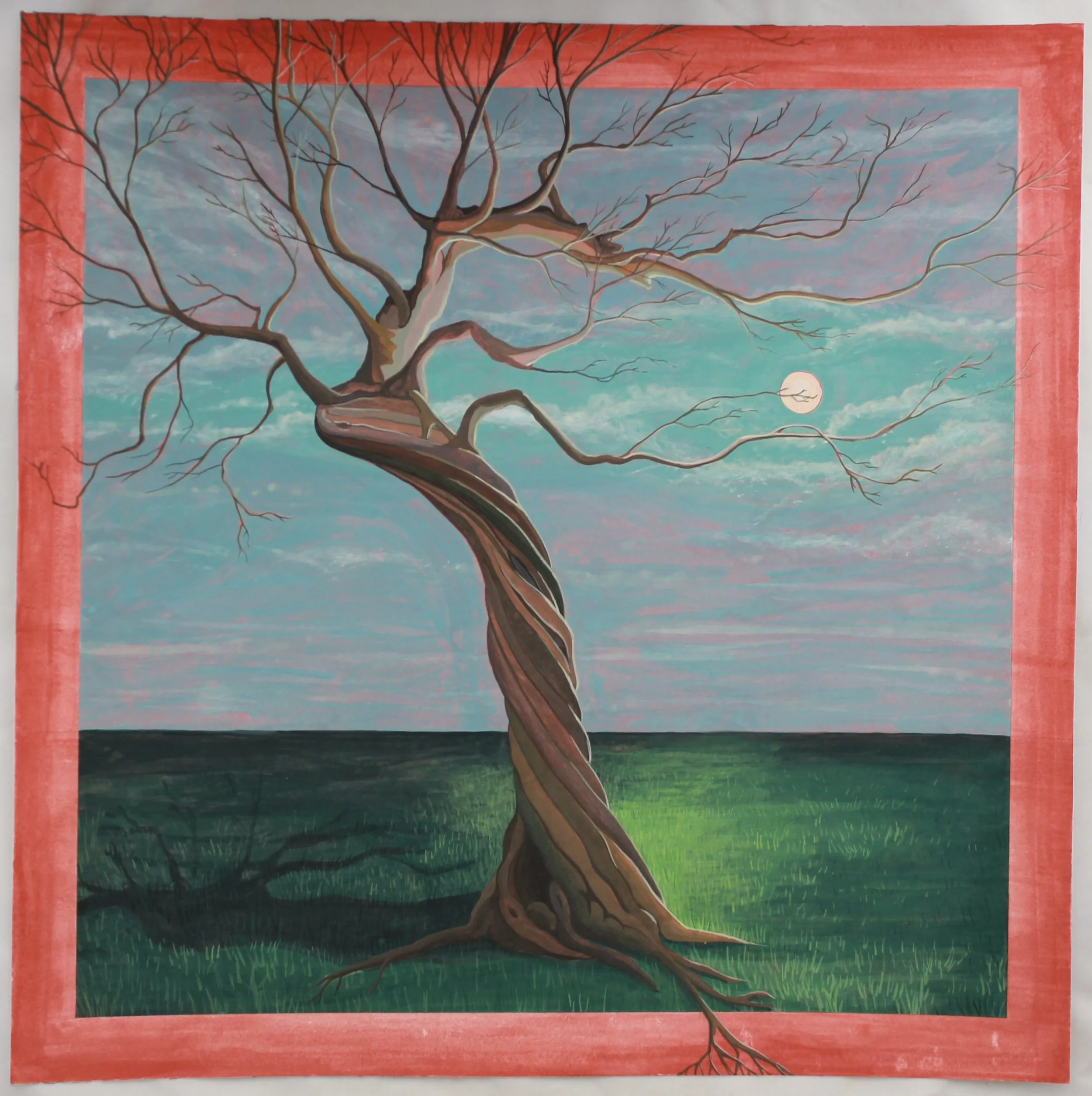 Nashville Twisted Tree
16 x 16 in.
Wax Sealed Gouache on Wood