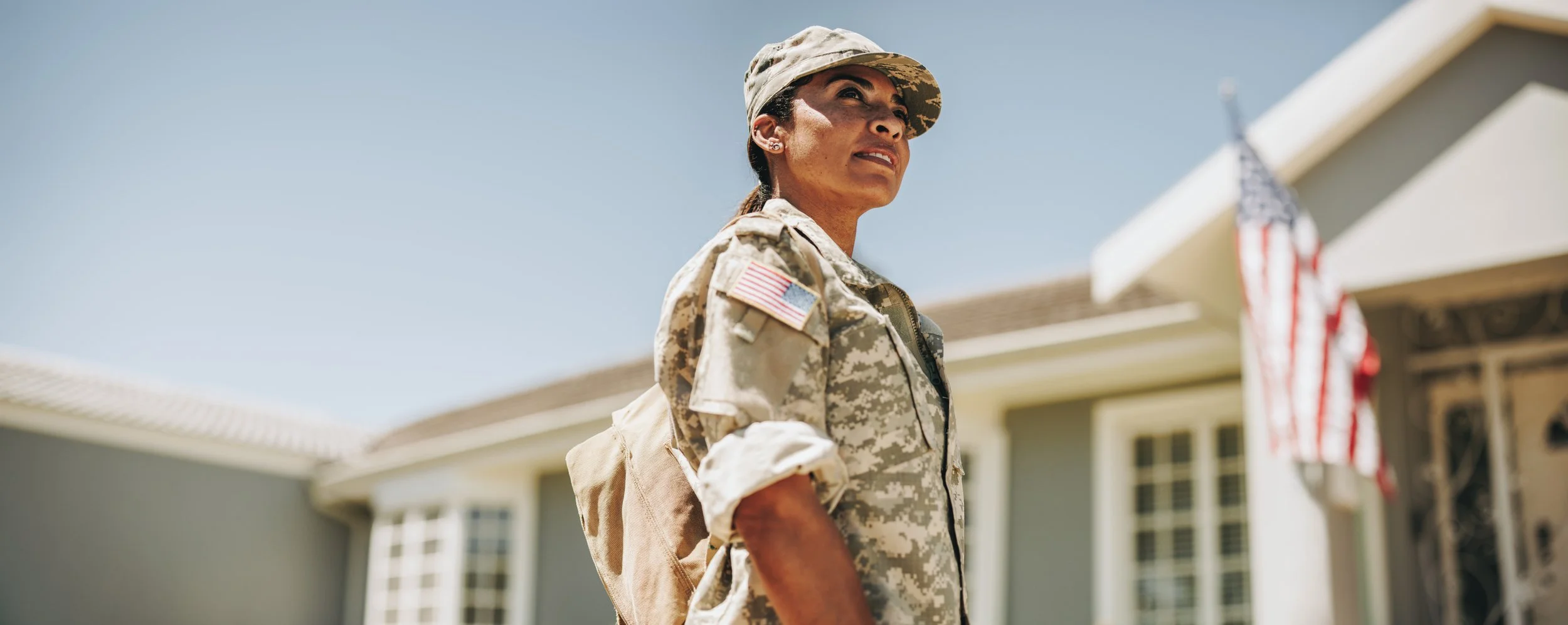 Veteran looking onward