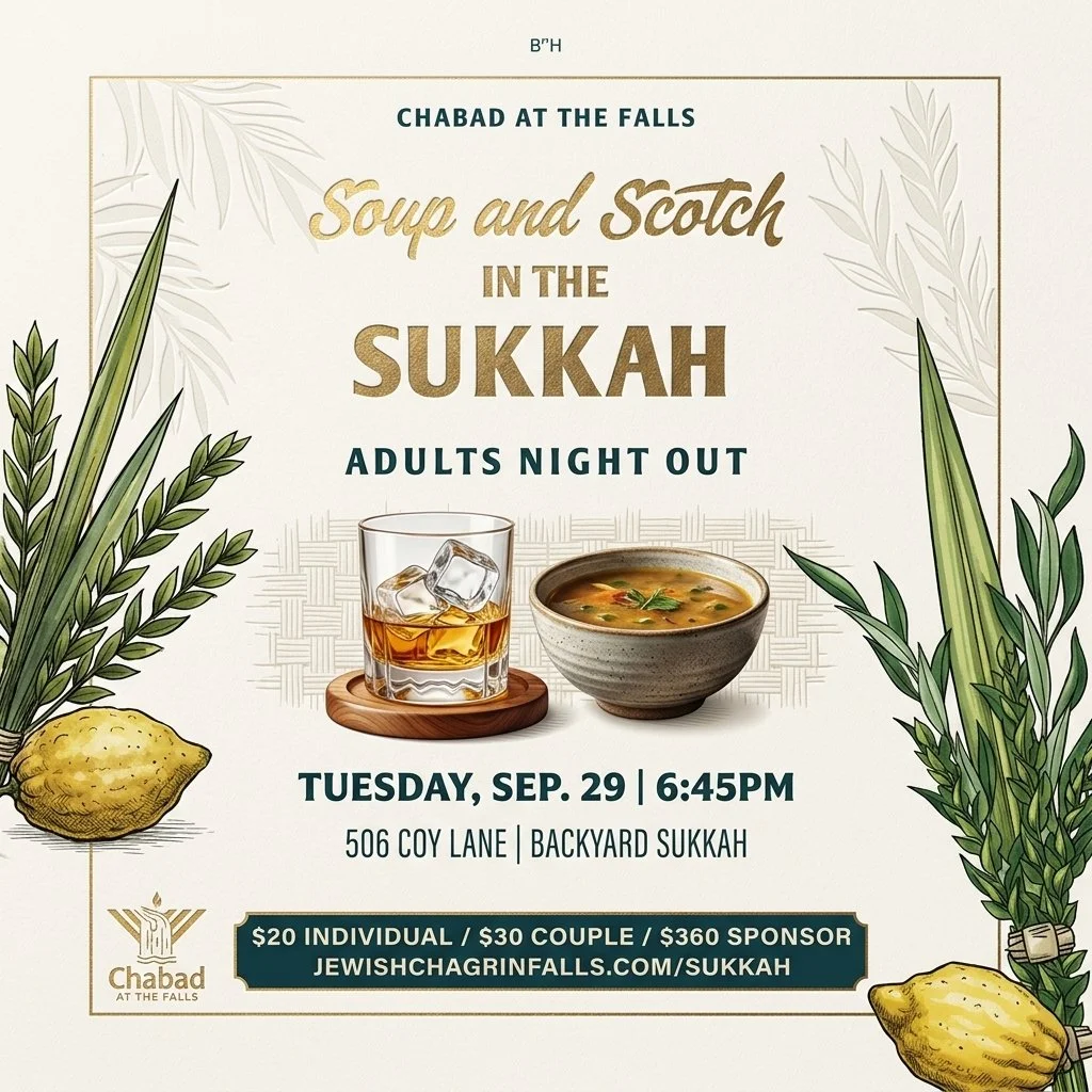 Soup and Scotch in the Sukkah