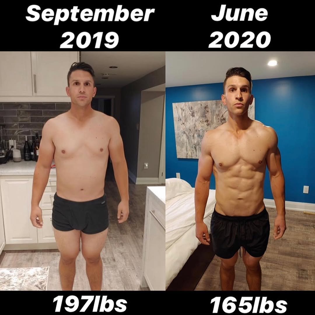 BB Nutrition client weight loss transformation