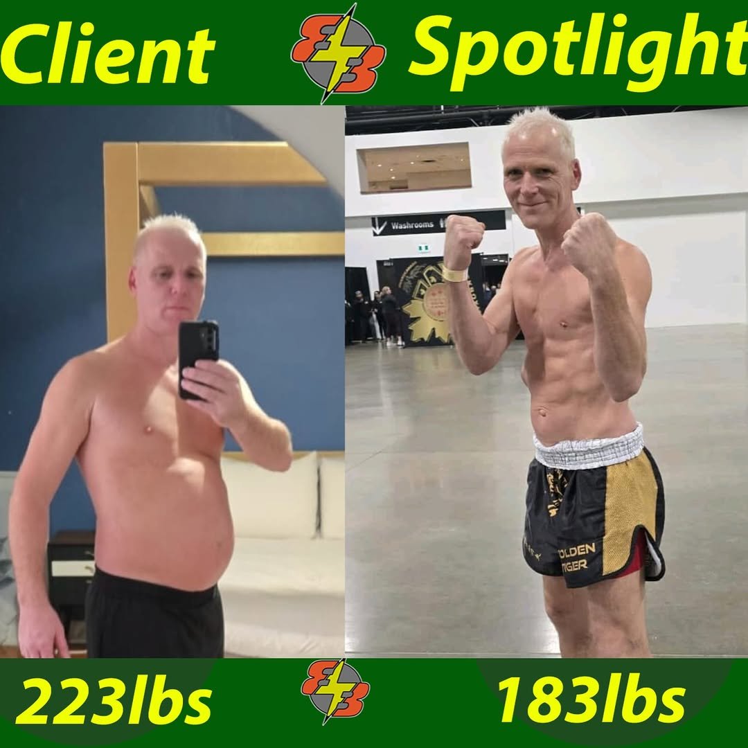BB Nutrition client weight loss transformation