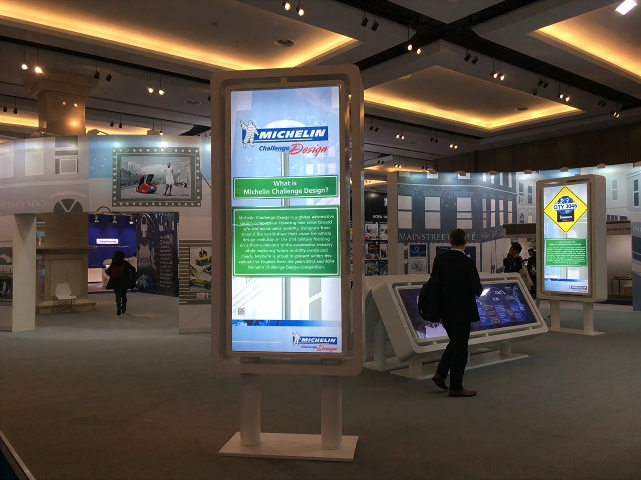 Michelin Challenge Design — illuminated information display.