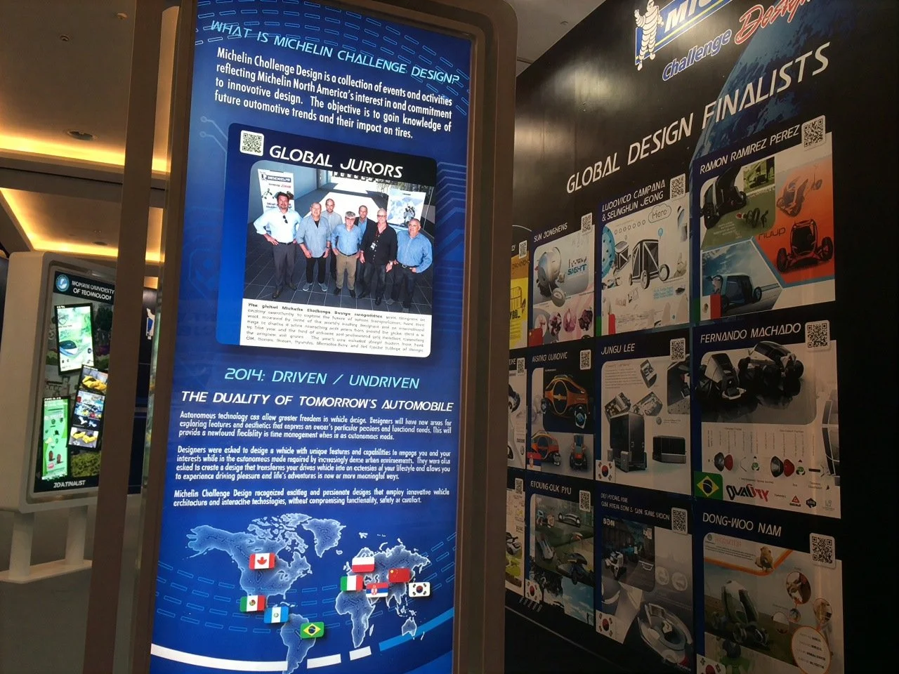 Michelin Challenge Design — exhibit graphics and display detail.