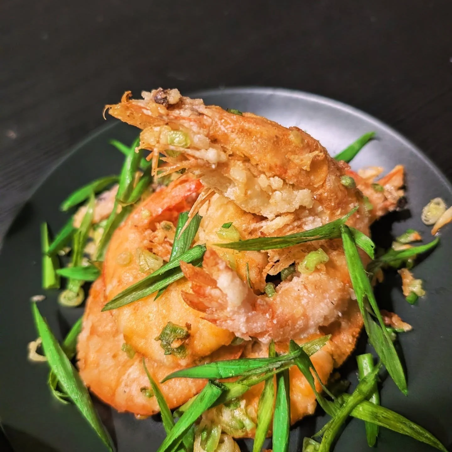 Salt and pepper shrimp. Cantonese style pork fried rice. #foodporn #foodie #chinesefood