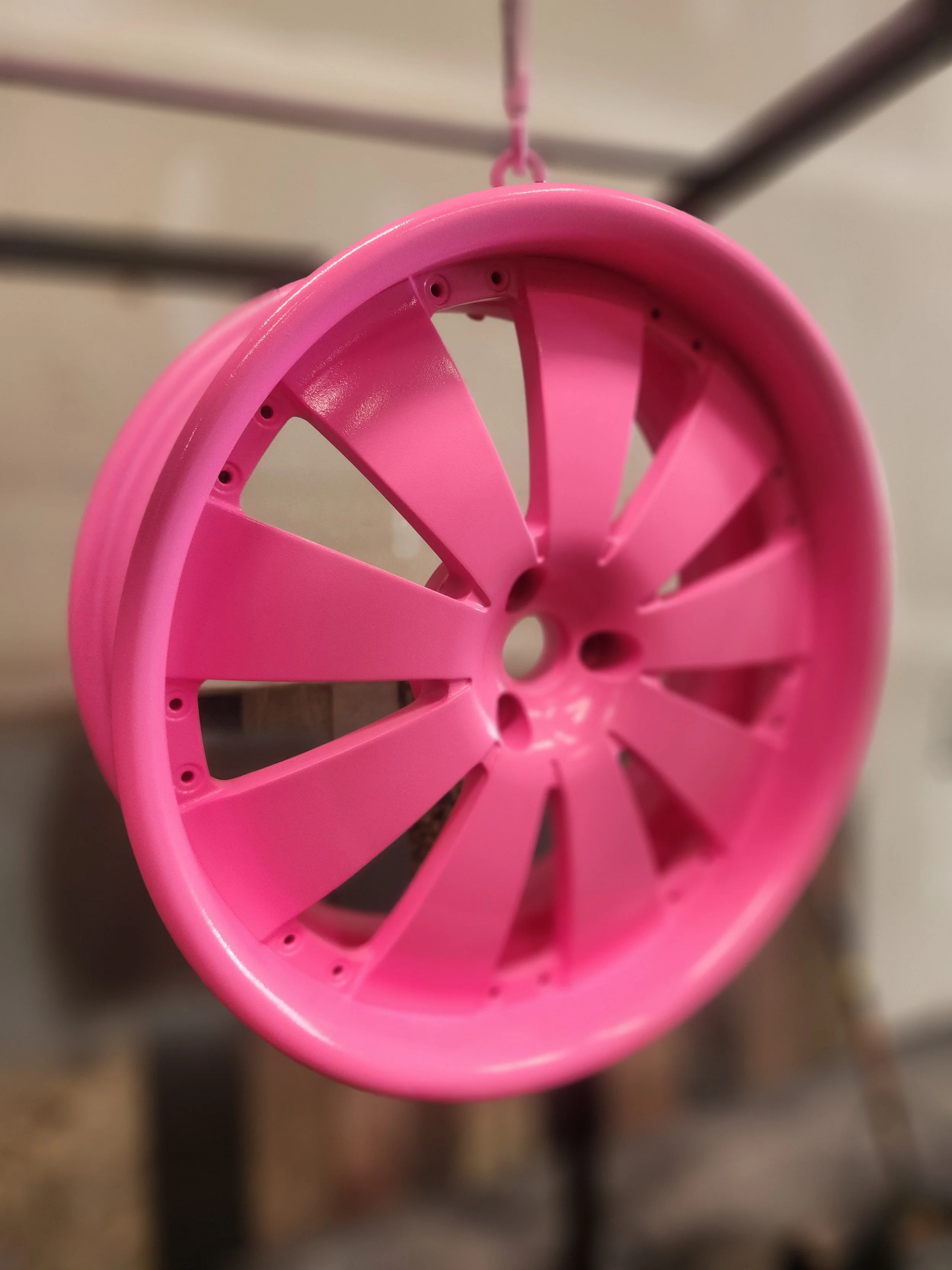 Roll with a Purpose powder coating Tampa

Custom alloy wheel styling @autoesthetics813

Custom color match wheel powder coating

Two-stage powder coating for custom rims

Specialty automotive wheel finishes Florida

Custom pink powder coated wheels T