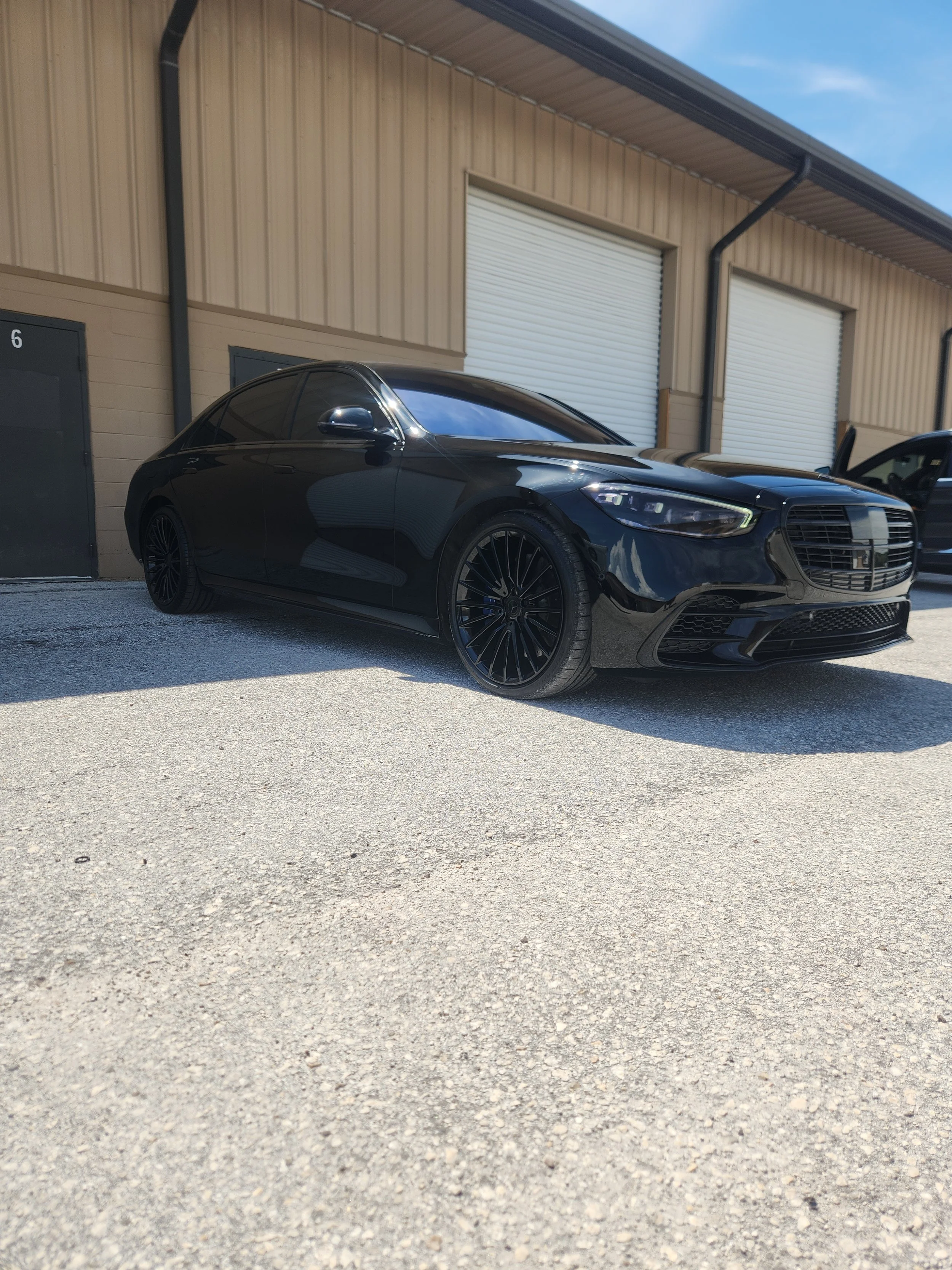 Mercedes-Benz S580 side profile blackout Tarpon Springs

Full chrome delete and smoked lights luxury sedan Tampa Bay

Murdered-out Mercedes S580 side view custom styling Florida

Professional window and headlight smoke tinting for luxury cars

Gloss 