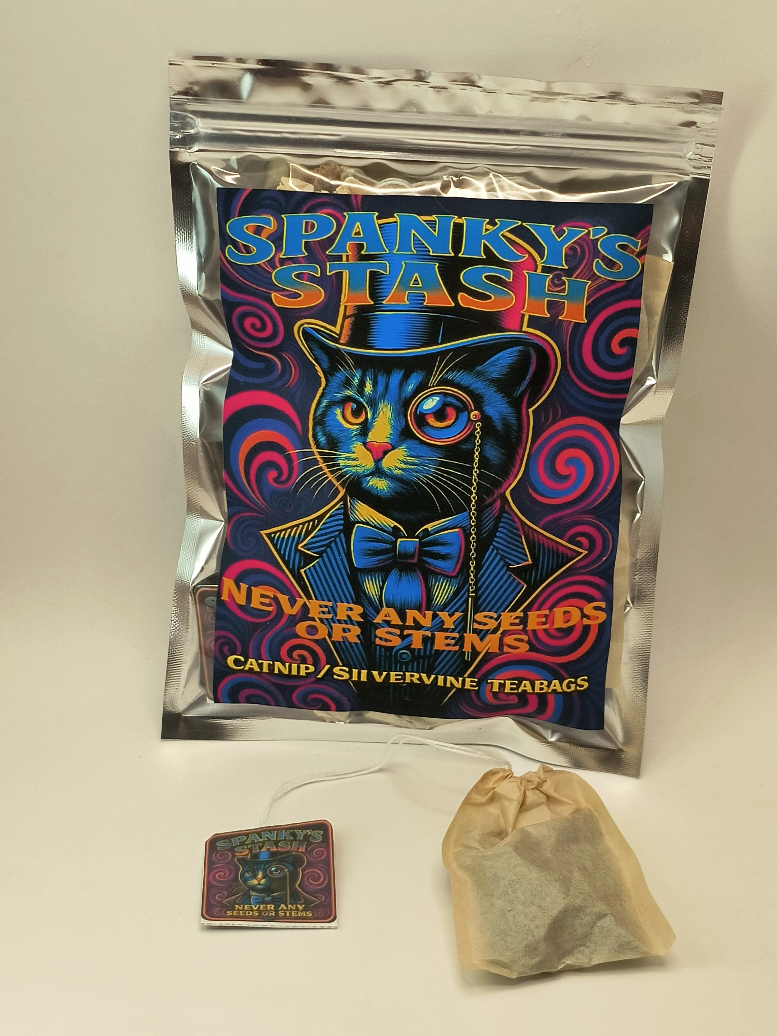 Catnip/Silvervine blend teabags 12pk