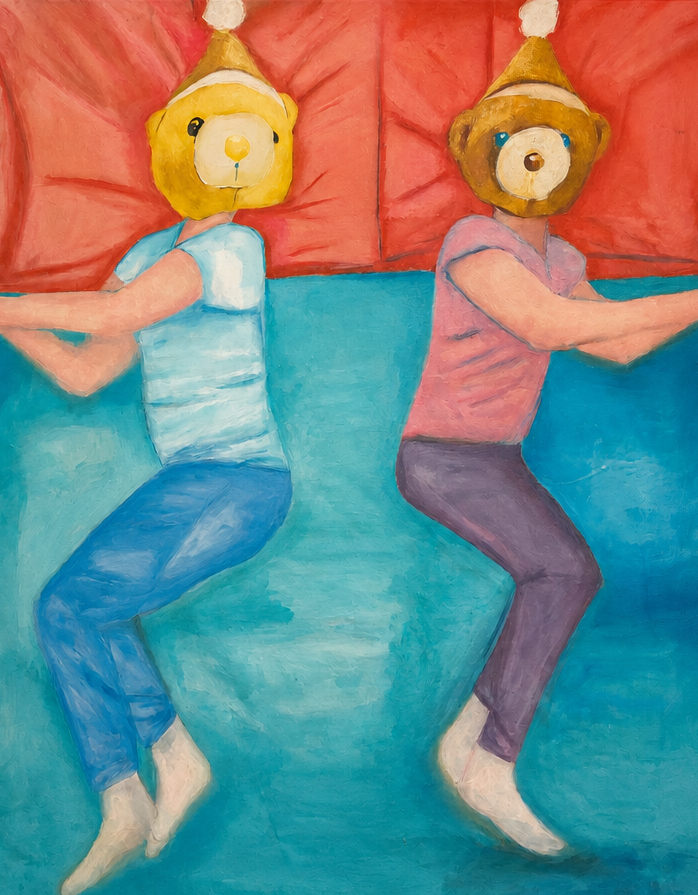 Birthday Bears. Oil on canvas. 2025.