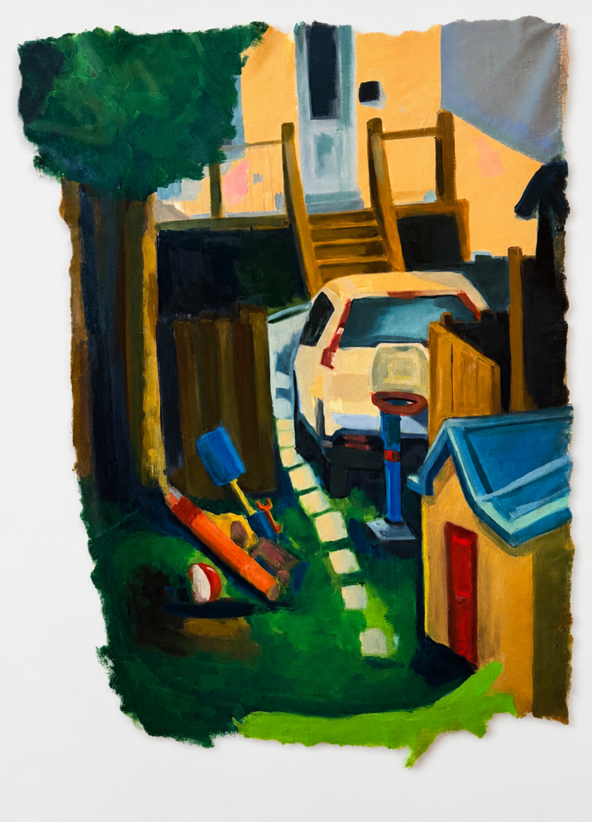 Views of the Backyard. Oil on canvas. 2026.