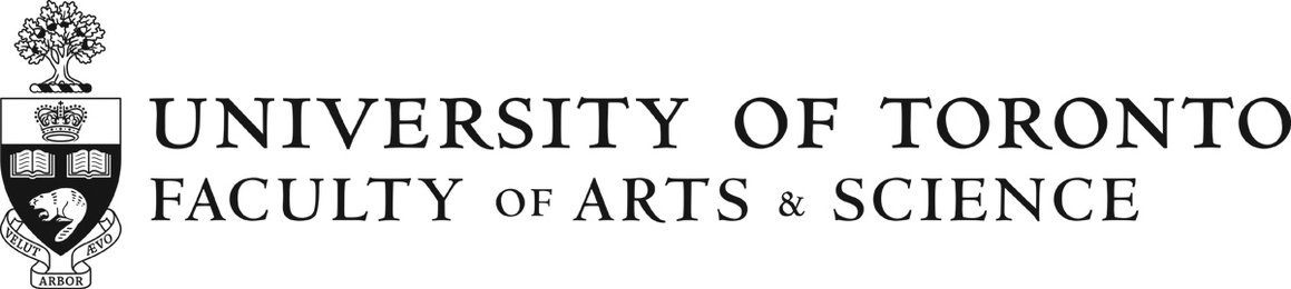 Logo of the University of Toronto Faculty of Arts & Science with crest and university name.
