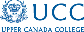 Upper Canada College logo with crest and abbreviation 'UCC'