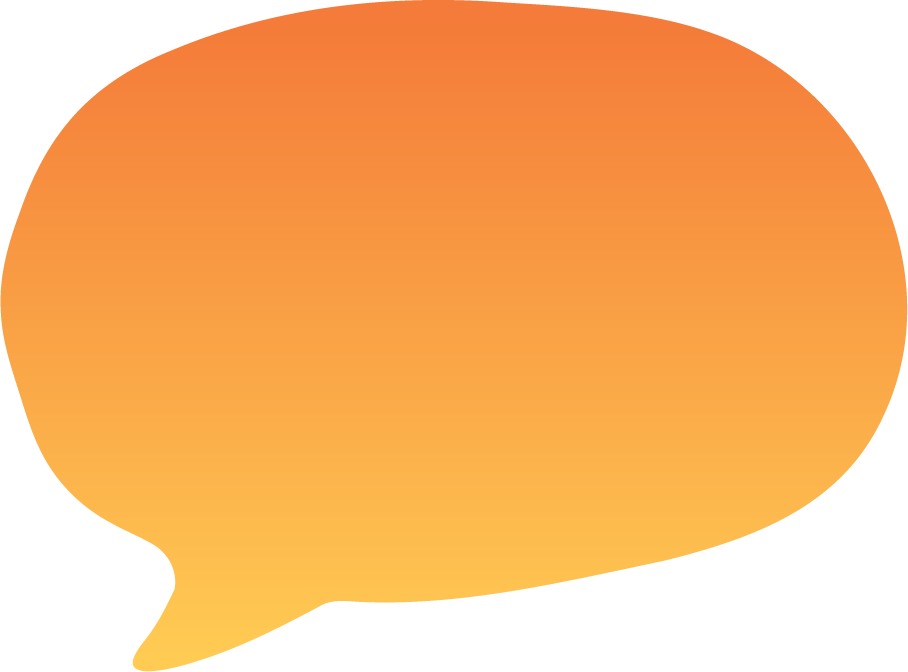 Abstract background with orange and yellow gradient colors and a large orange circle in the top right corner.
