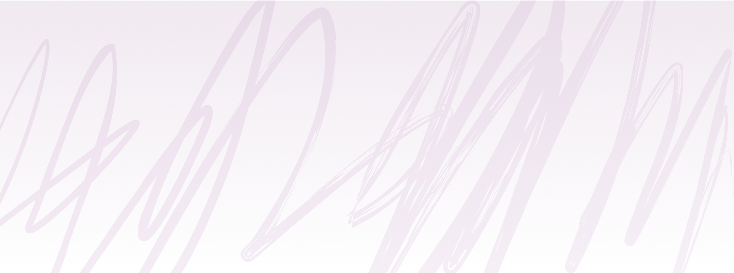 An abstract background with light purple scribbles on a white backdrop.