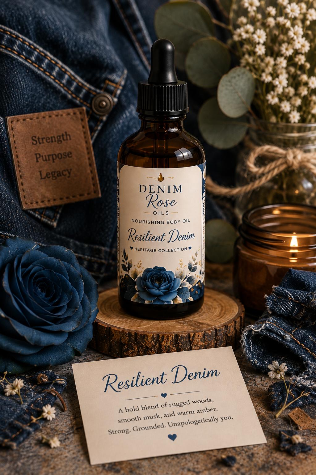 Resilient Denim Nourishing Body Oil