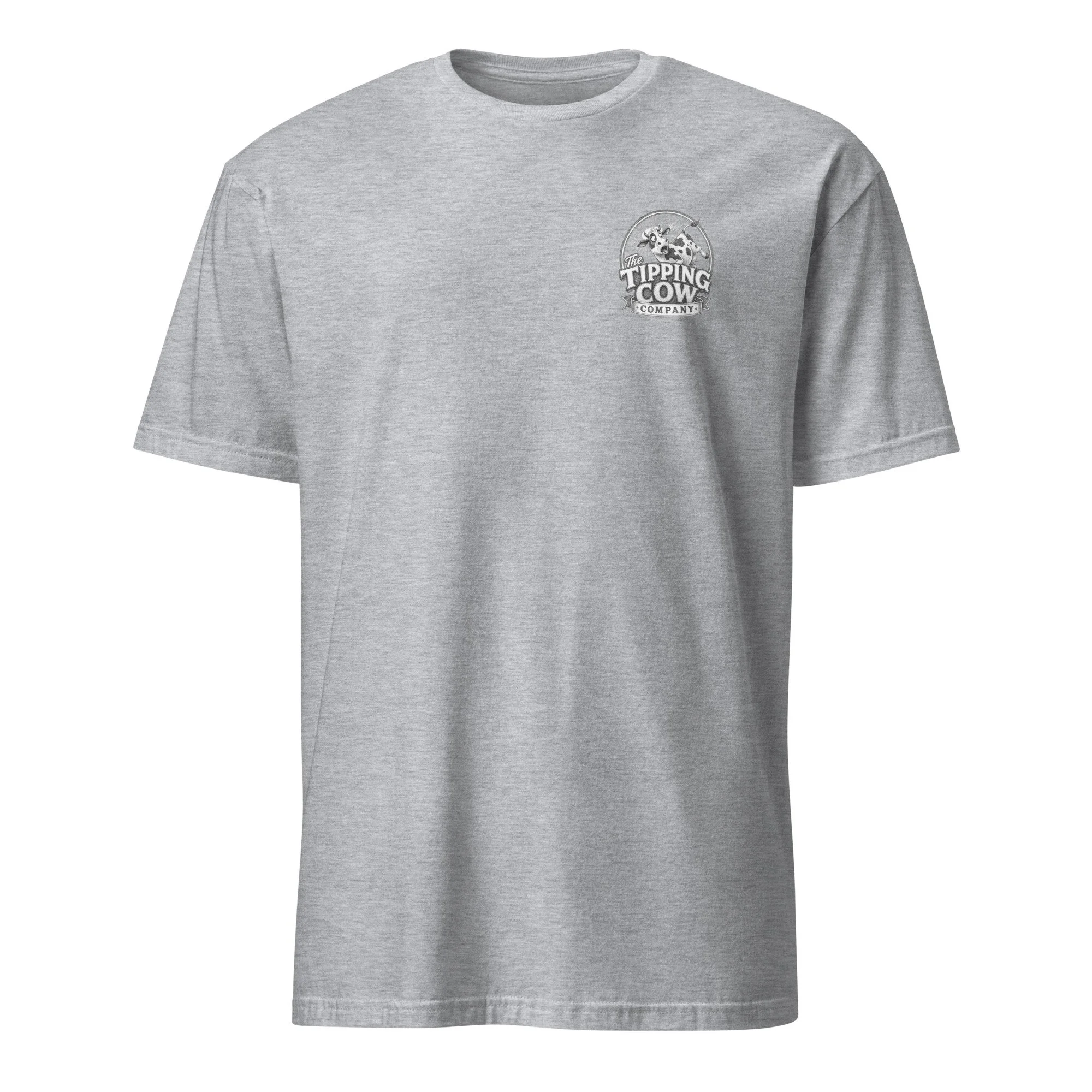 Yellowstone State Cow Tipping T-shirt in sport grey, front view