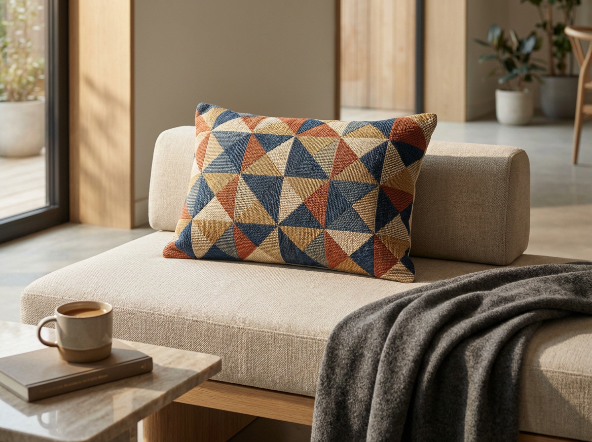 Geometric Floor Cushion