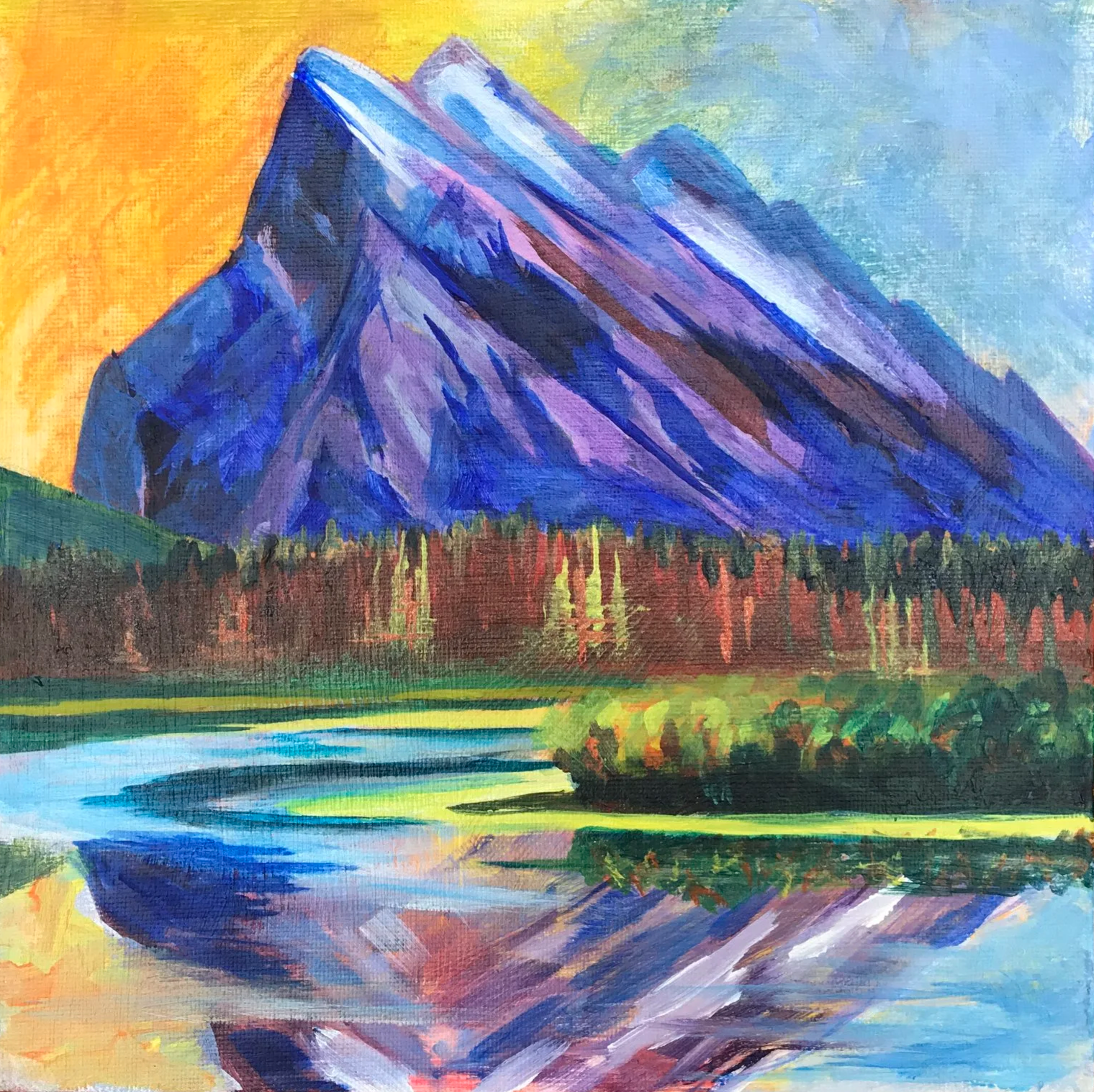 Rundle Reflections acrylic 12 x 12