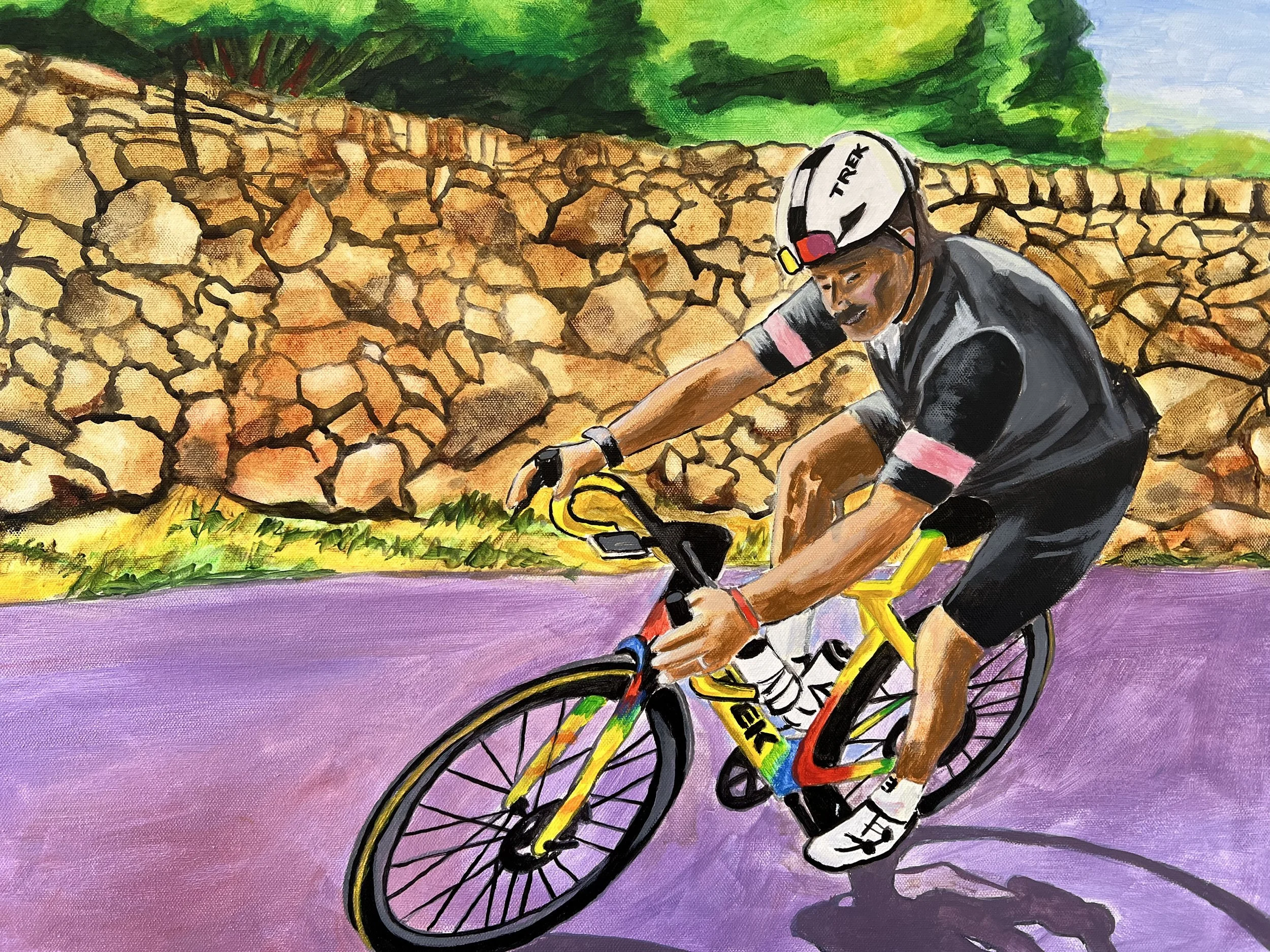 Mallorca 360 Ride acrylic 30" x 24" 
